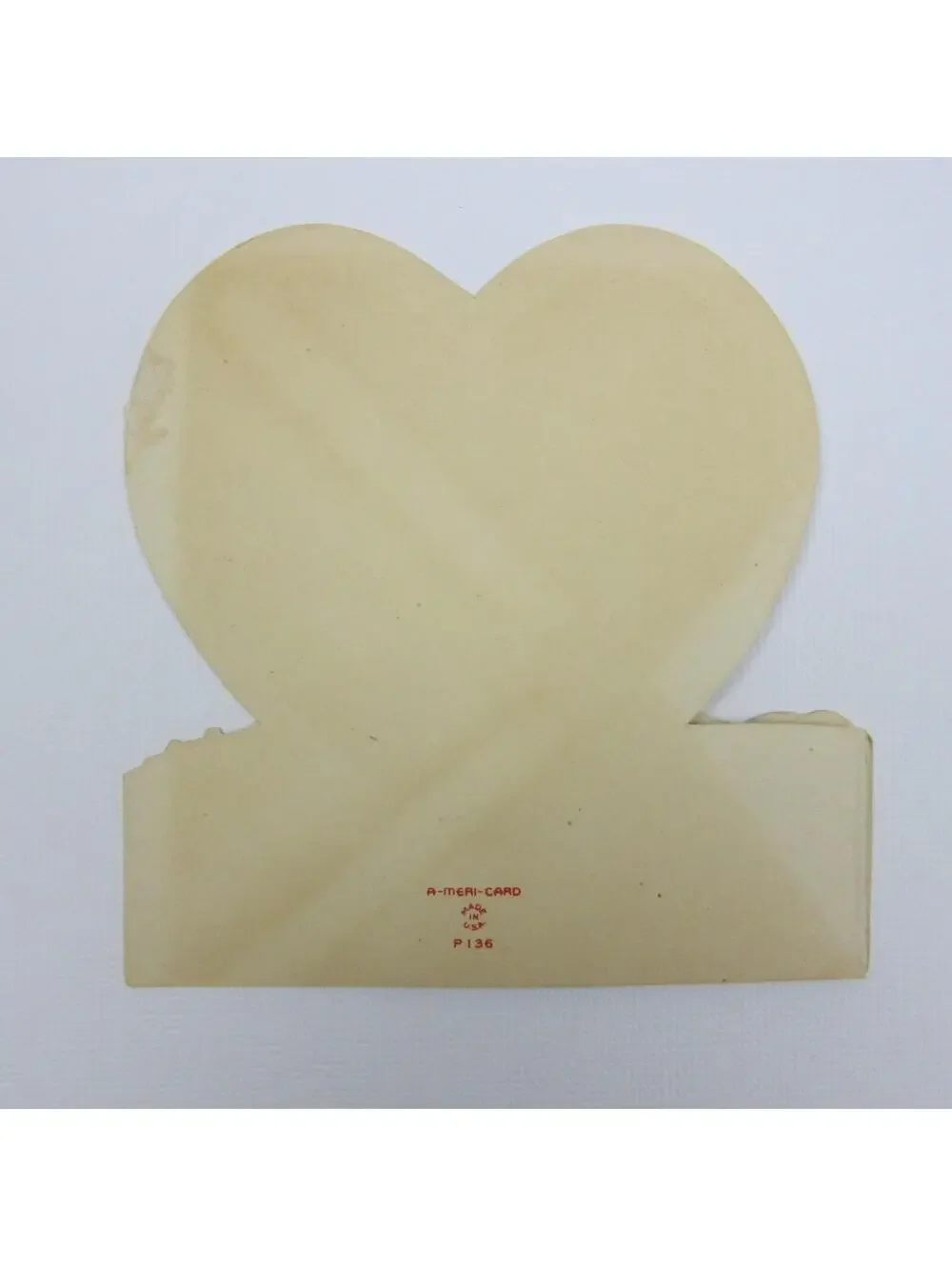 Vintage Valentine Boy & Dalmatian Puppy Dog Red Heart Card Foldout Americard